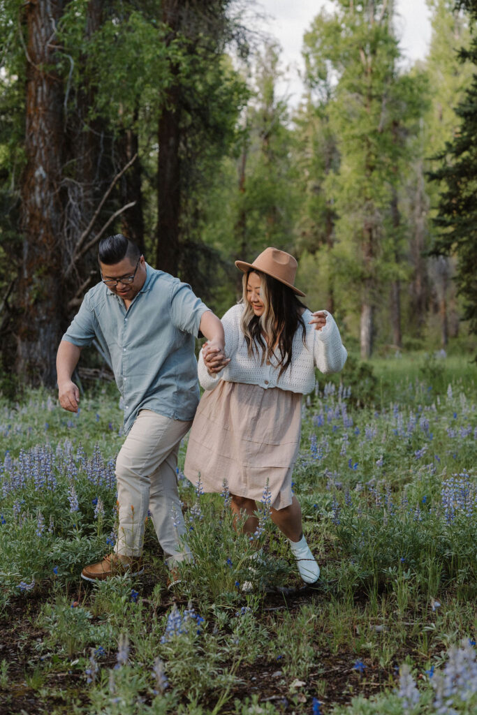 playful couple at GTNP