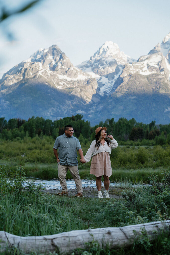 couple at grand teton national park 