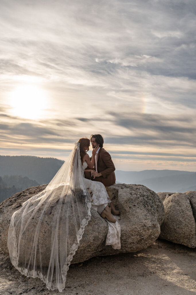 couple looking at each other 