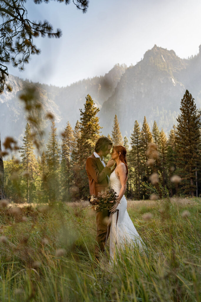 couple looking at each other 