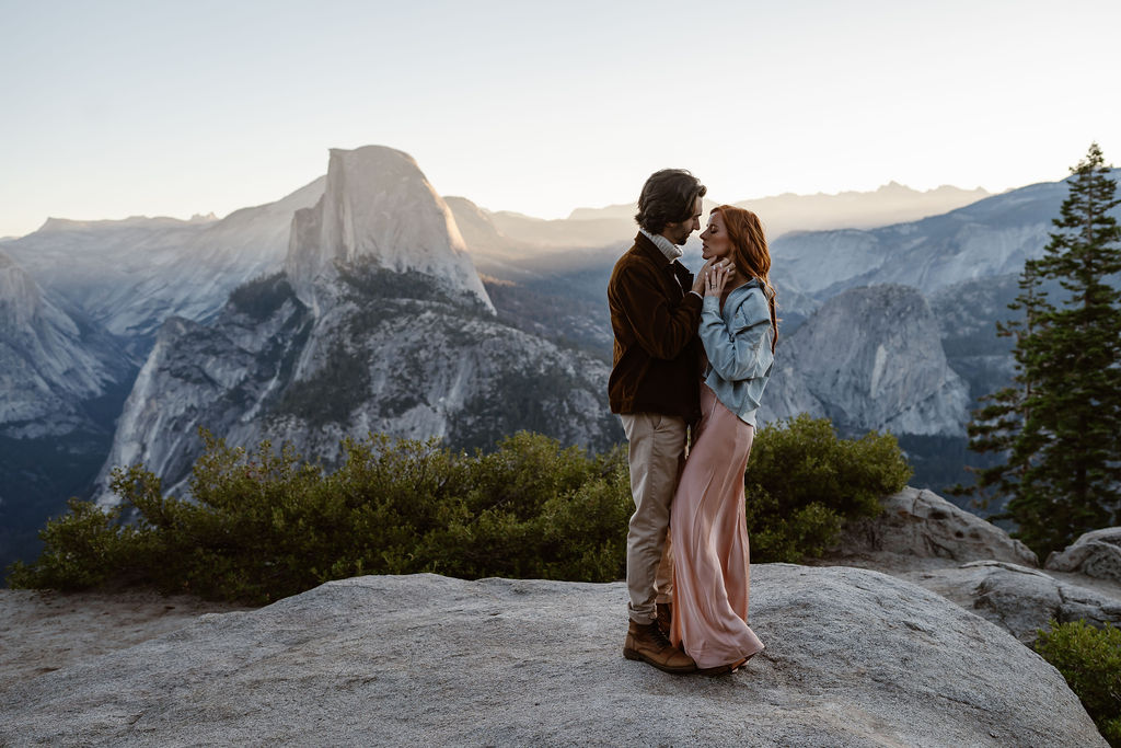 couple at glacier point