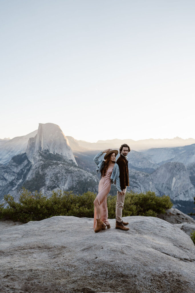 gorgeous couple at their sunrise engagement session 