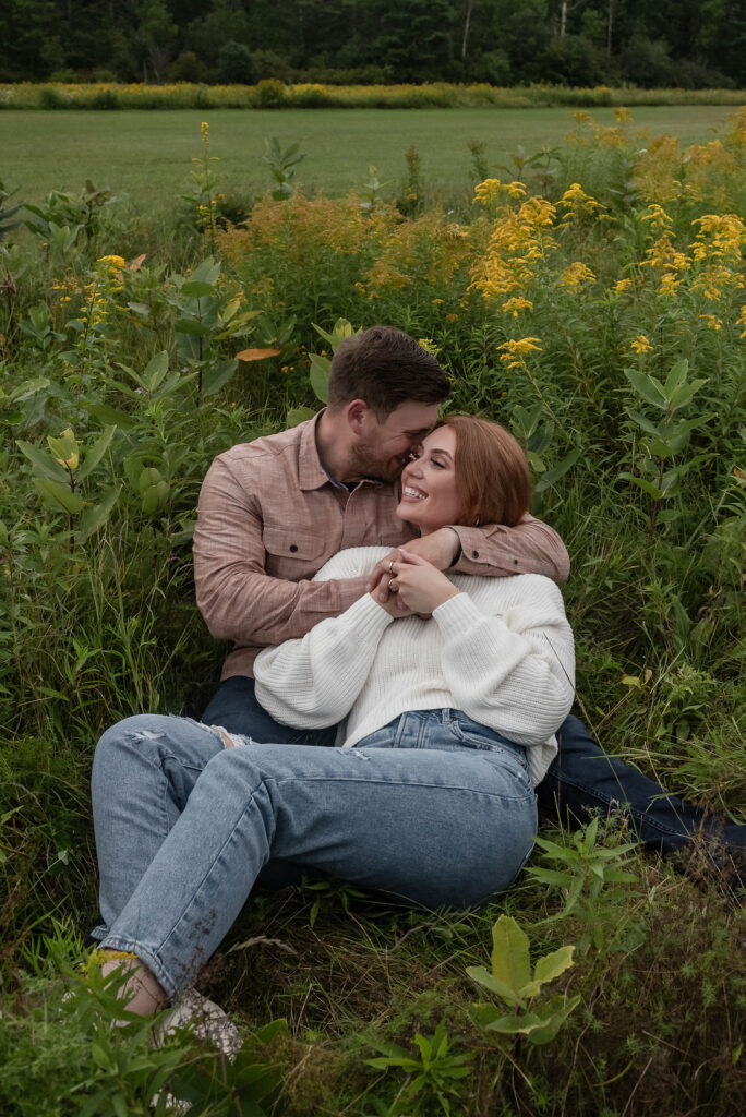 happy couple at their photoshoot