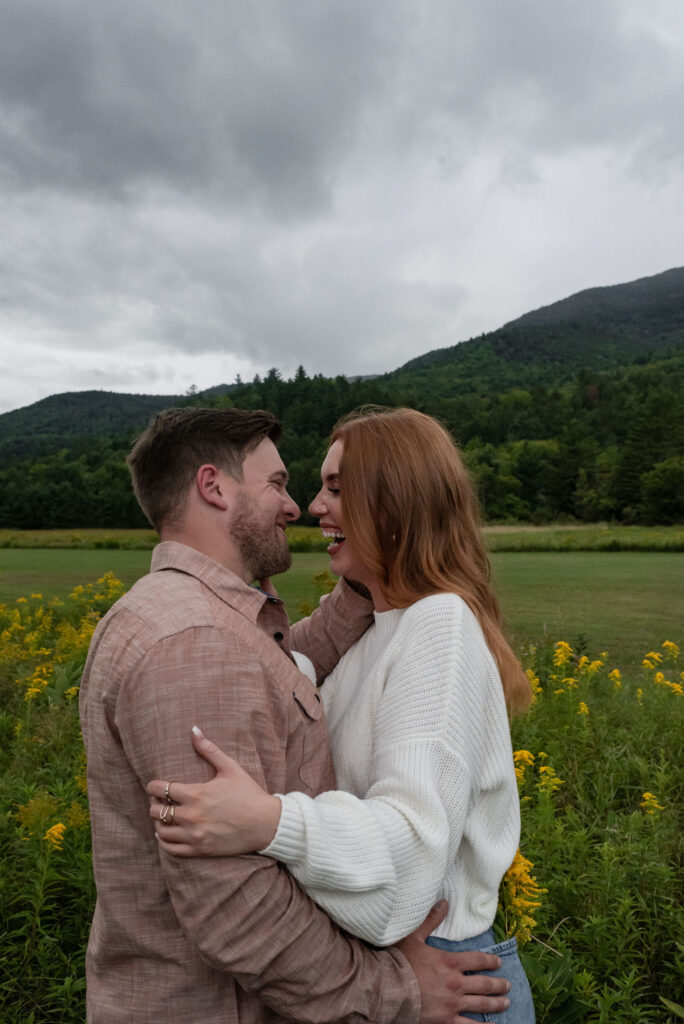 couple at their engagement photos