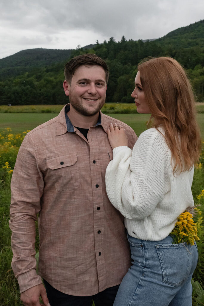 happy couple at their photoshoot