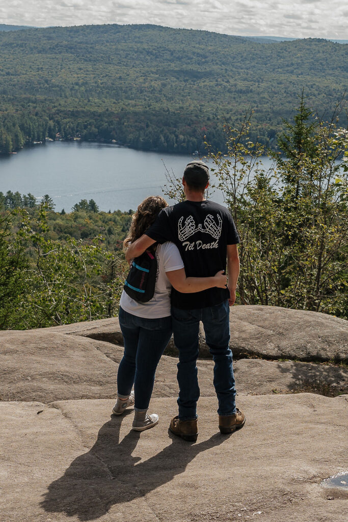 bride and groom at their adventure elopement 