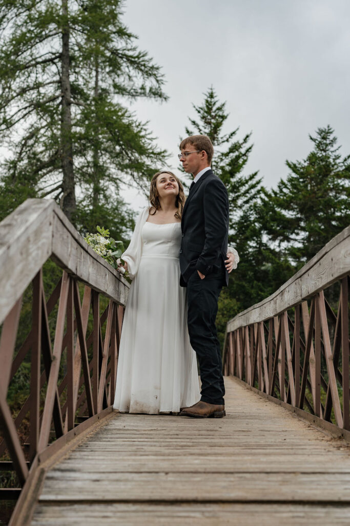 bride and groom after their wedding ceremony 