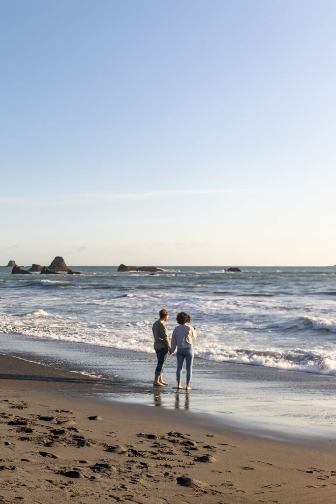 beach engagement session