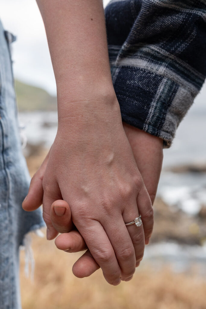 couple holding hands