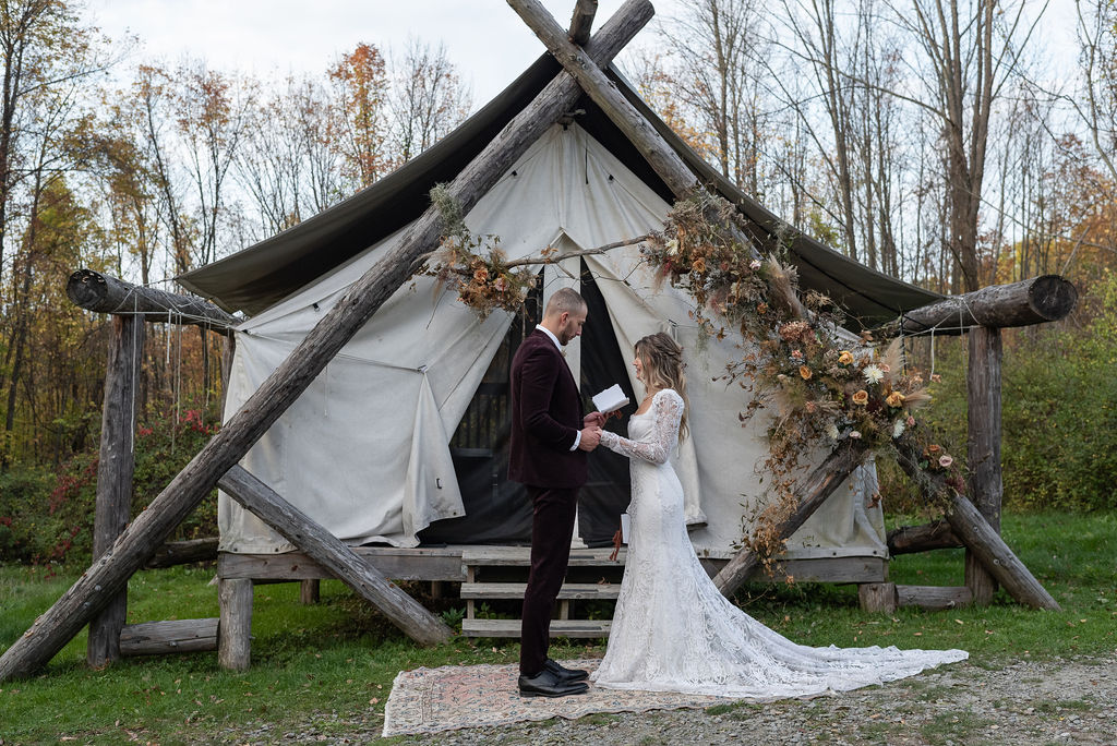 How to Elope at Firelight Camps in Ithaca, NY