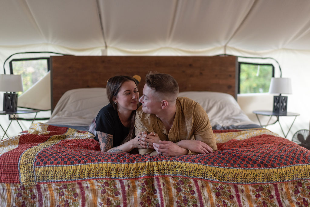 couple at their adventure photoshoot