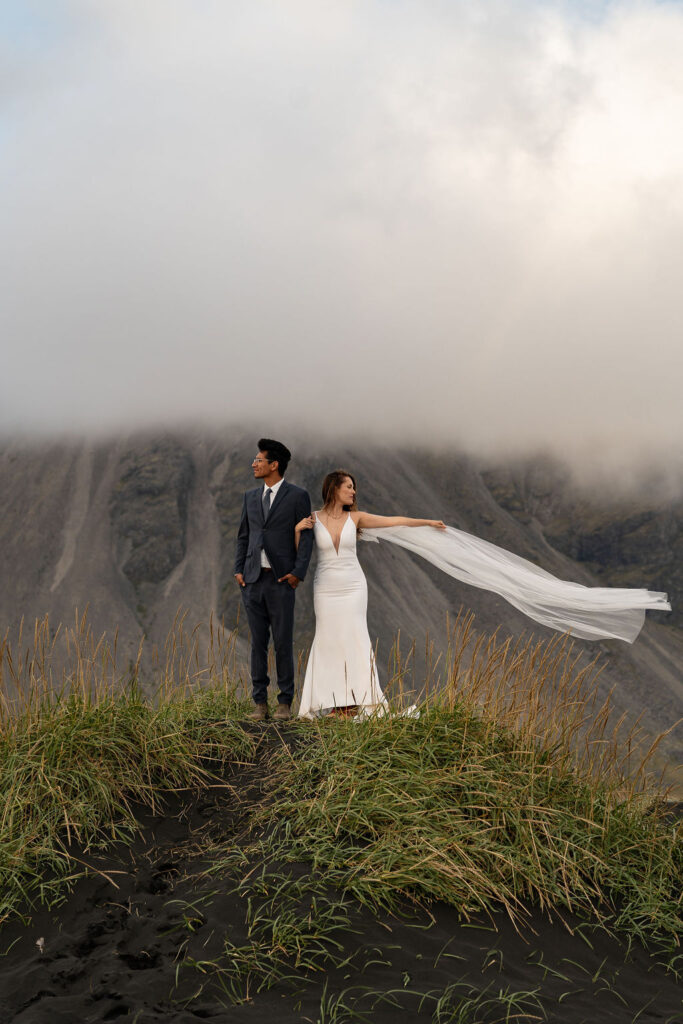 couple holding hands during their photoshoot