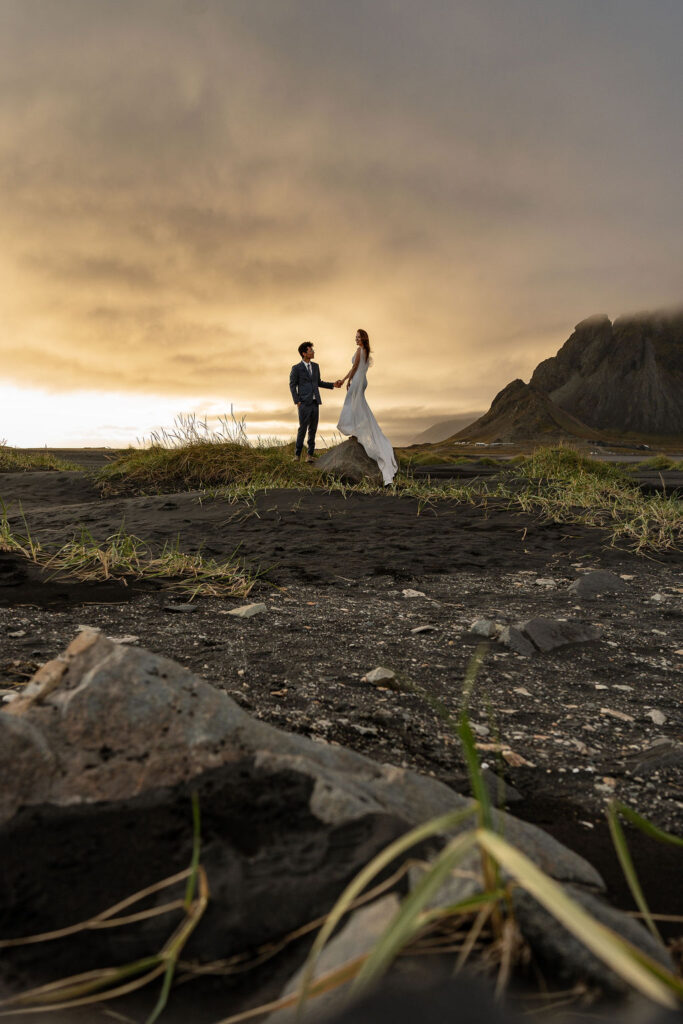 golden hour couples portrait 