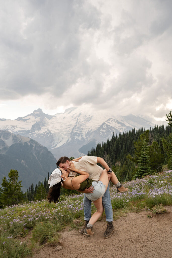 cute couple kissing 