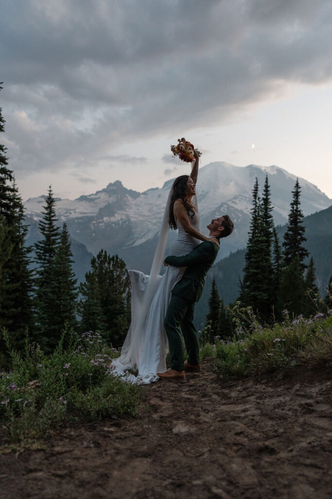 Adventure Elopement at Mount Rainer National Park