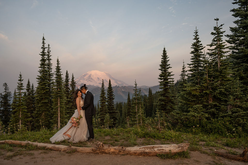 bride and groom at their dream elopement