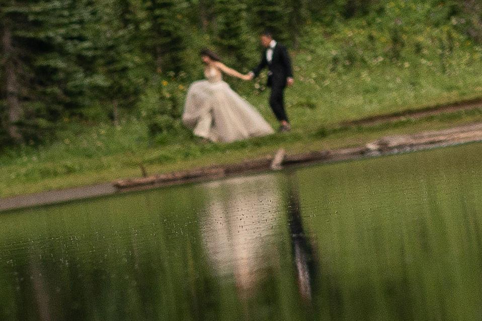 bride and groom at their adventurous elopement 