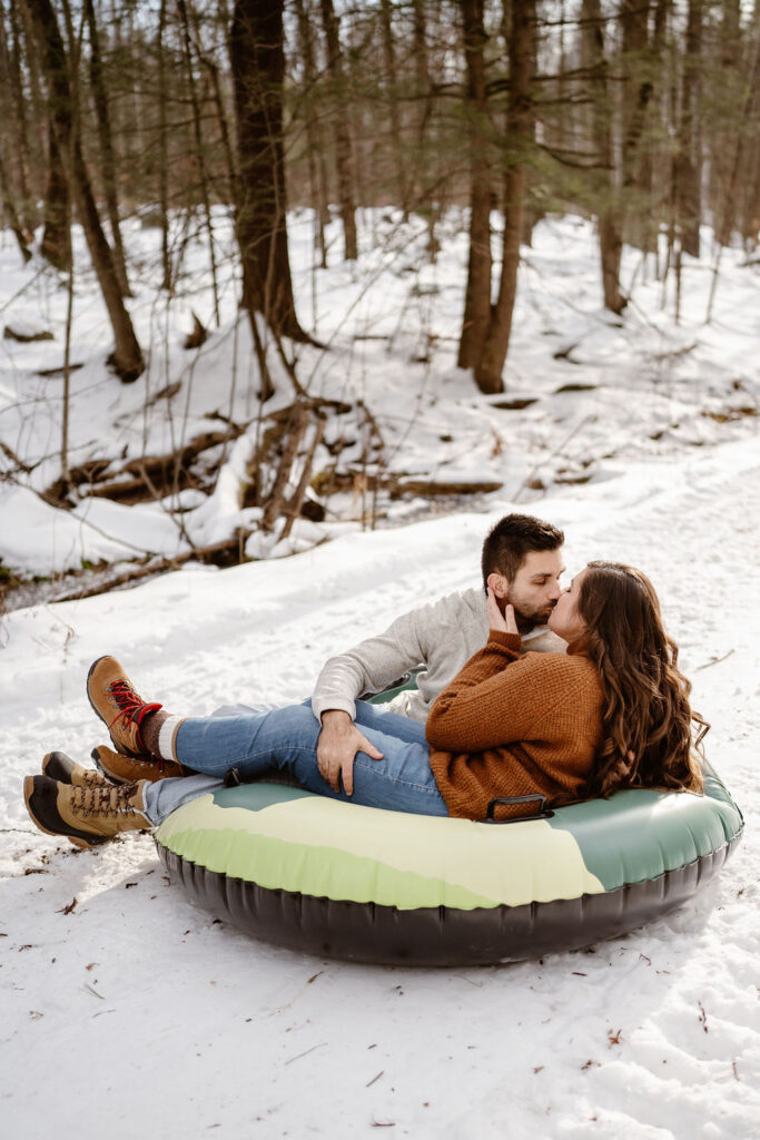 cute picture of the couple at their session in new york