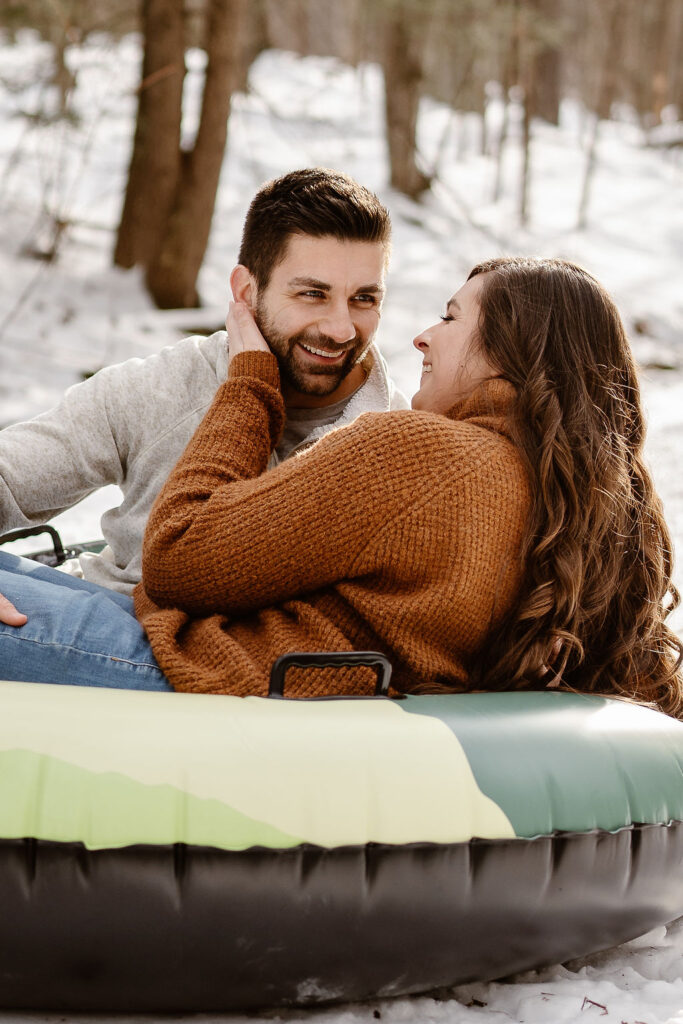 couple laughing during their photo session