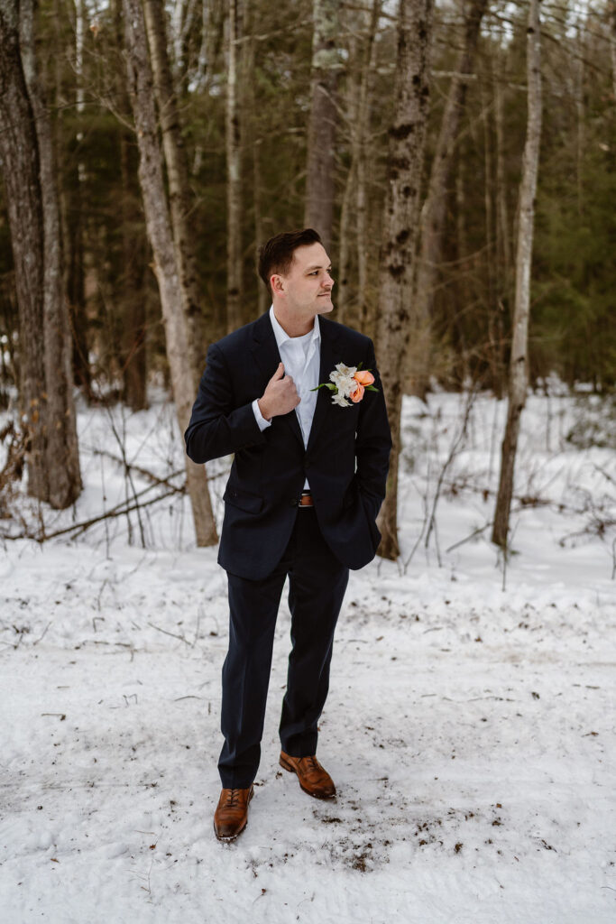 stunning picture of the groom