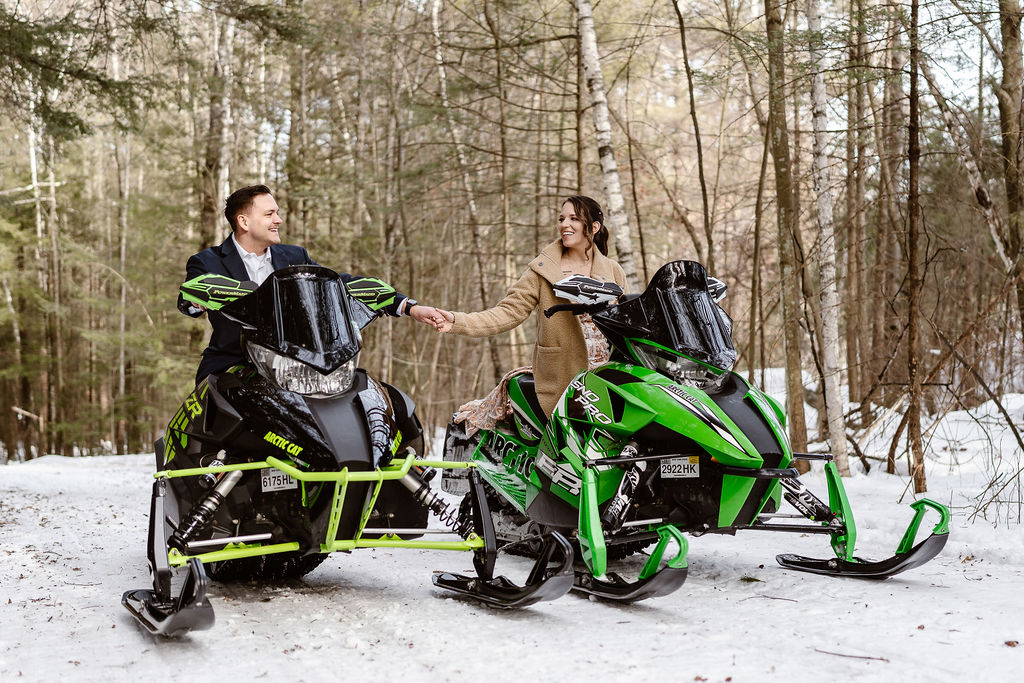 stunning winter elopement in lake george