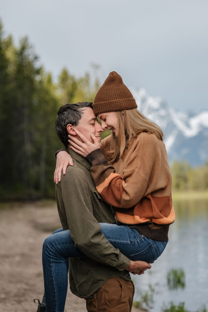 newly eloped couple looking at each other - elopement permit process