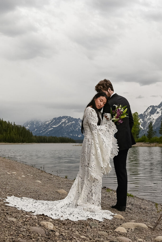 cute couple at their dream elopement 