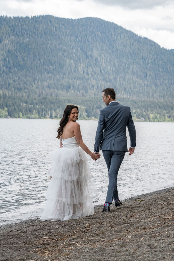 Intimate & Romantic Vow Renewal at Lake Quinault, WA