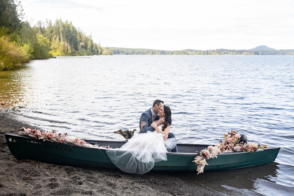 couple heading to their adventure after their romantic vow renewal