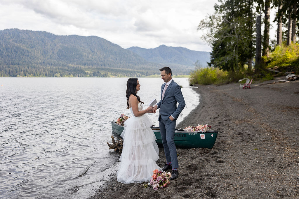 cute couple at their vow renewal ceremony 