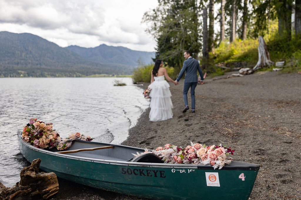 cute couple at their dream romantic vow renewal