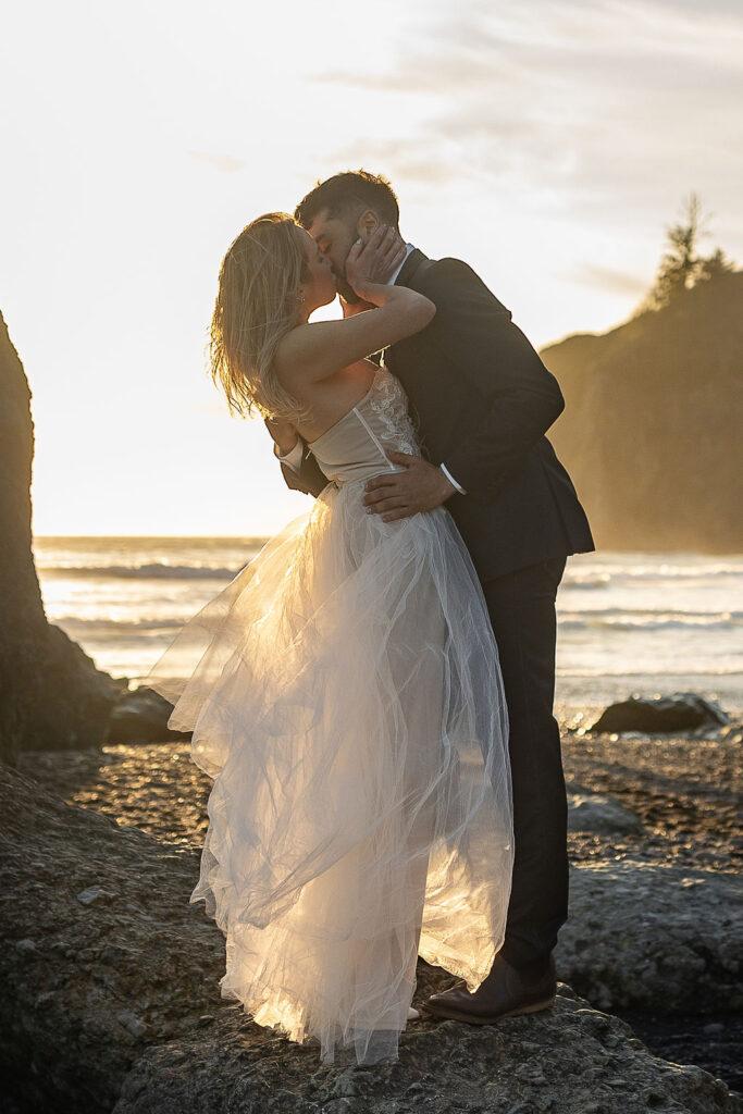 golden hour elopement photoshoot