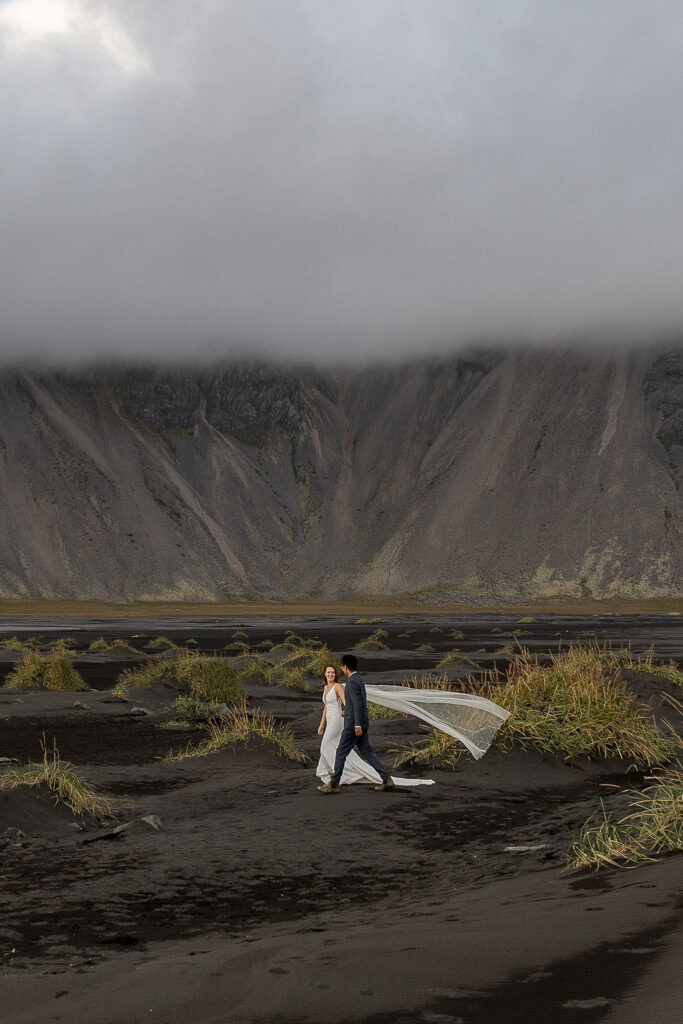 fun and playful iceland elopement