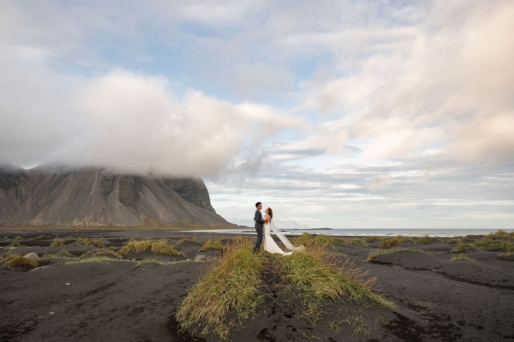 cute couple at their dream destination elopement