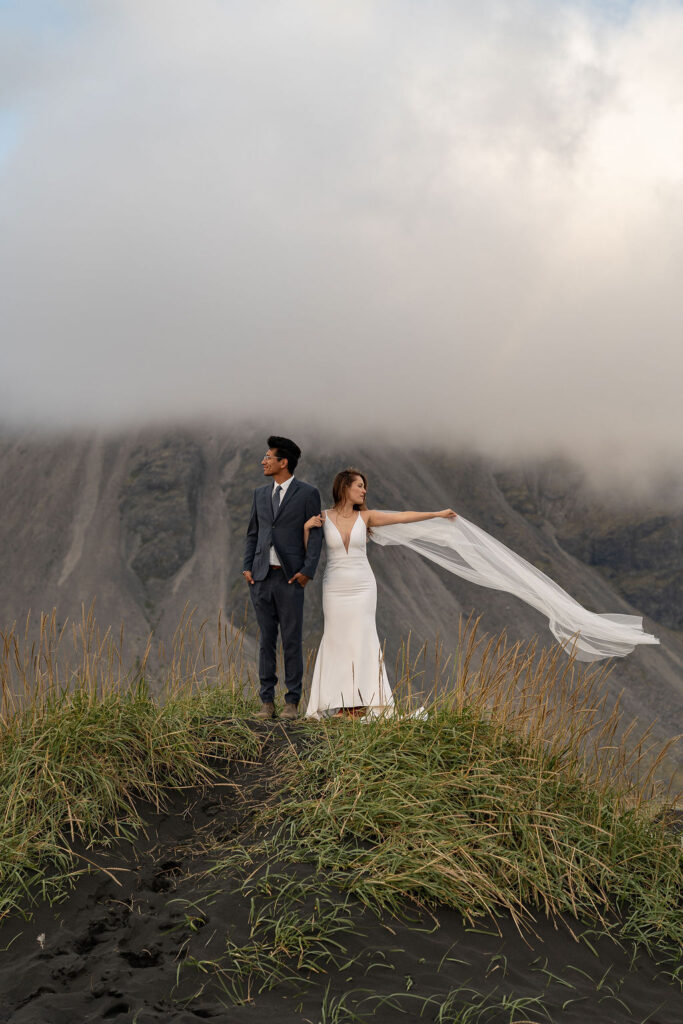adventurous elopement in iceland