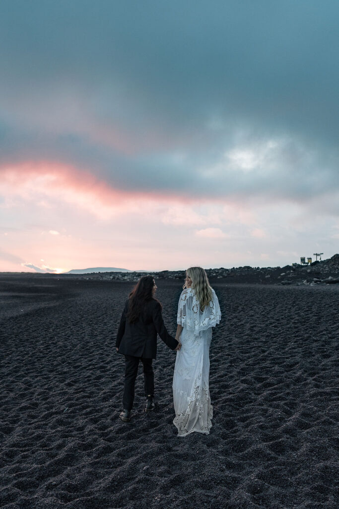 stunning sunset bridal session