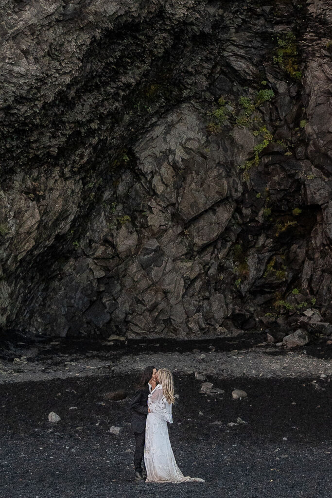 intimate destination wedding in iceland