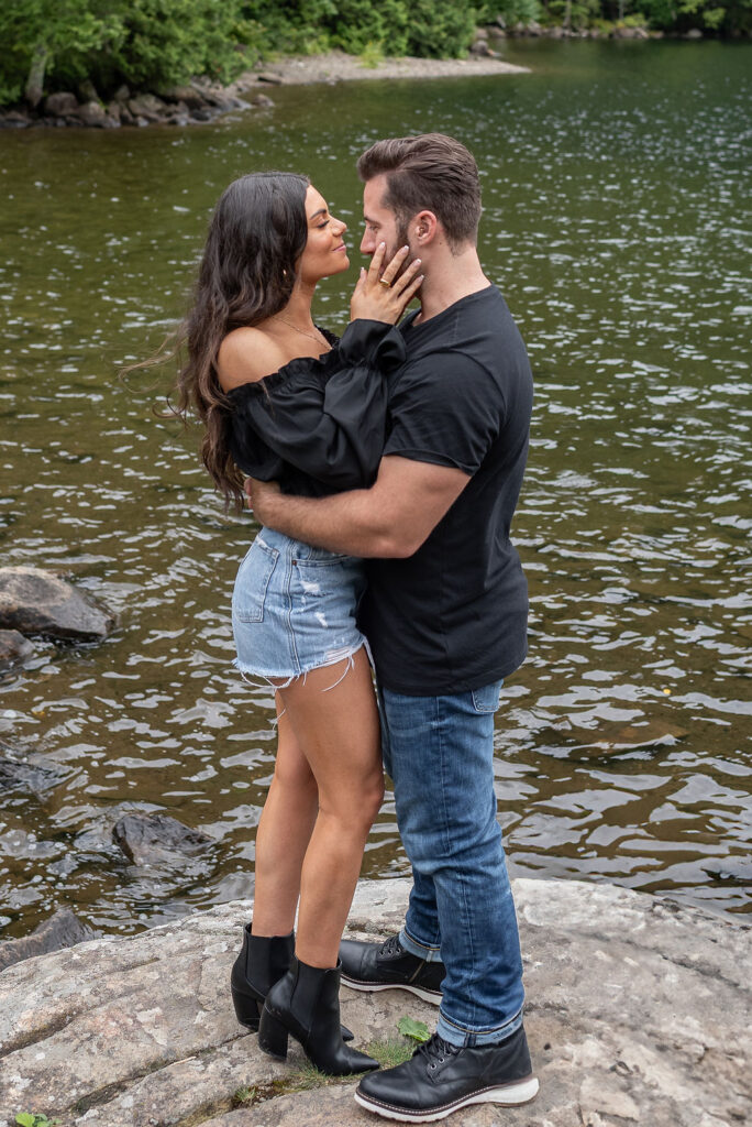 picture of the couple at their dream engagement session