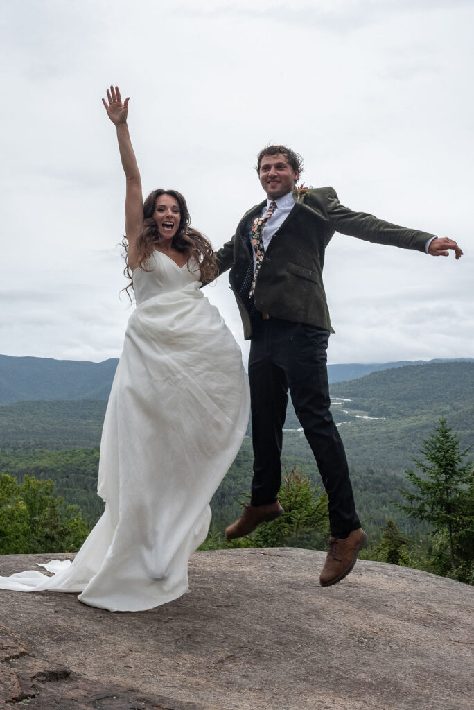 newlyweds at their dream NY elopement
