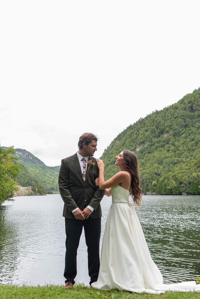 golden hour bridal portraits