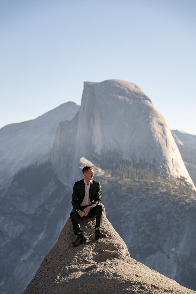 portrait of the groom at his dream photoshoot