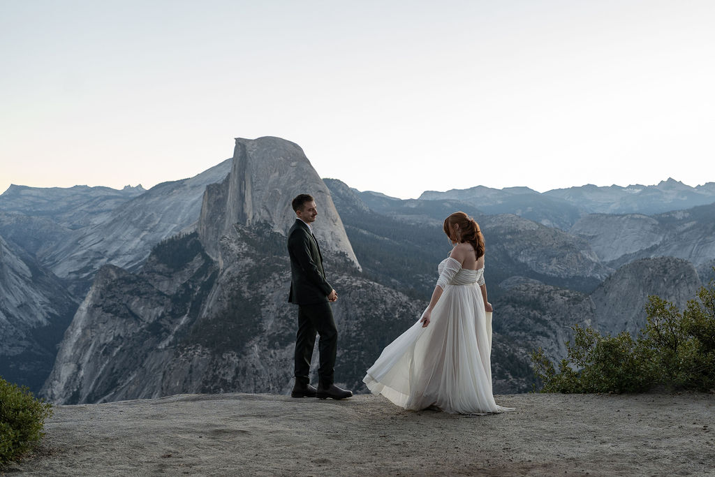 cute couple emotional at their first look