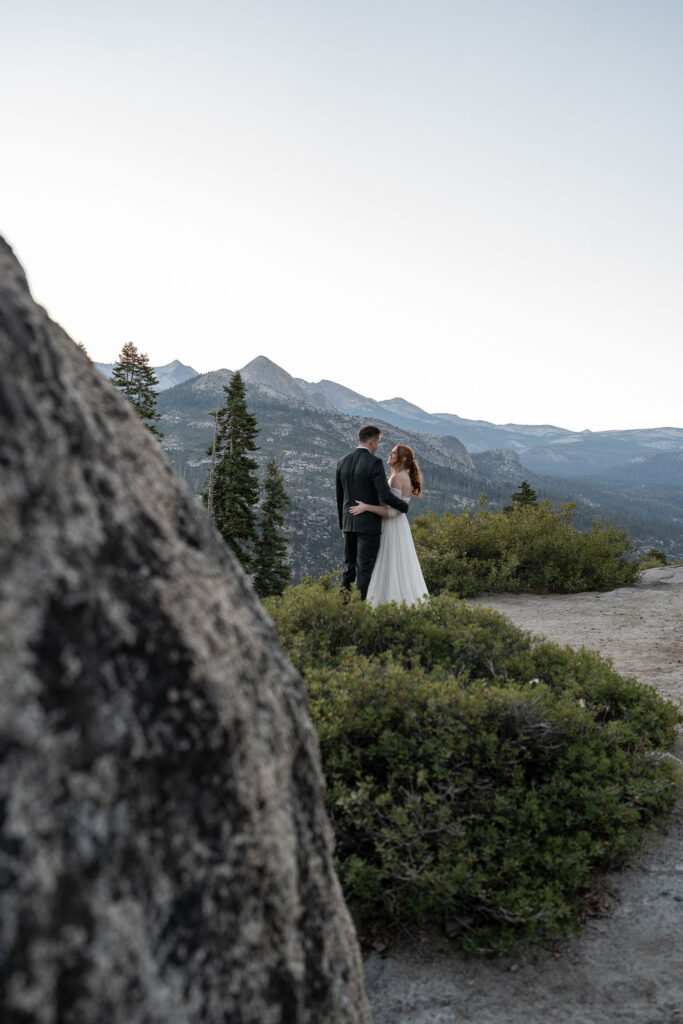 cute picture of the bride and groom before reading their vows