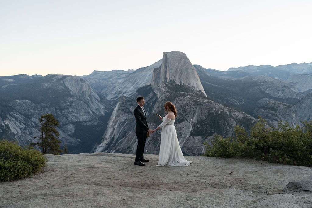 bride and groom emotional at their first look