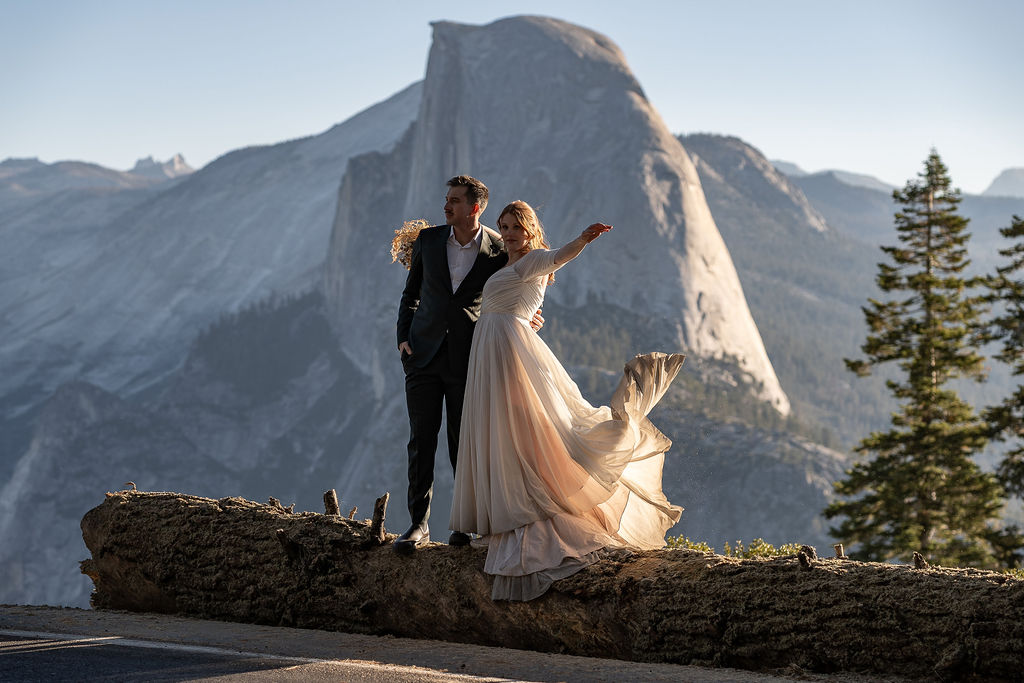 bride and groom at their dream bridal portraits 