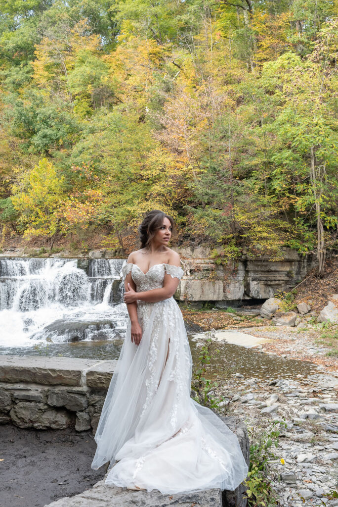 cute picture of the bride at her dream elopement 