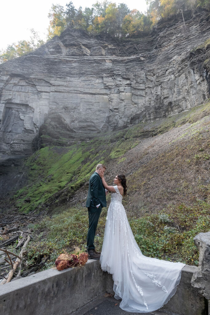 groom emotional during his private vows