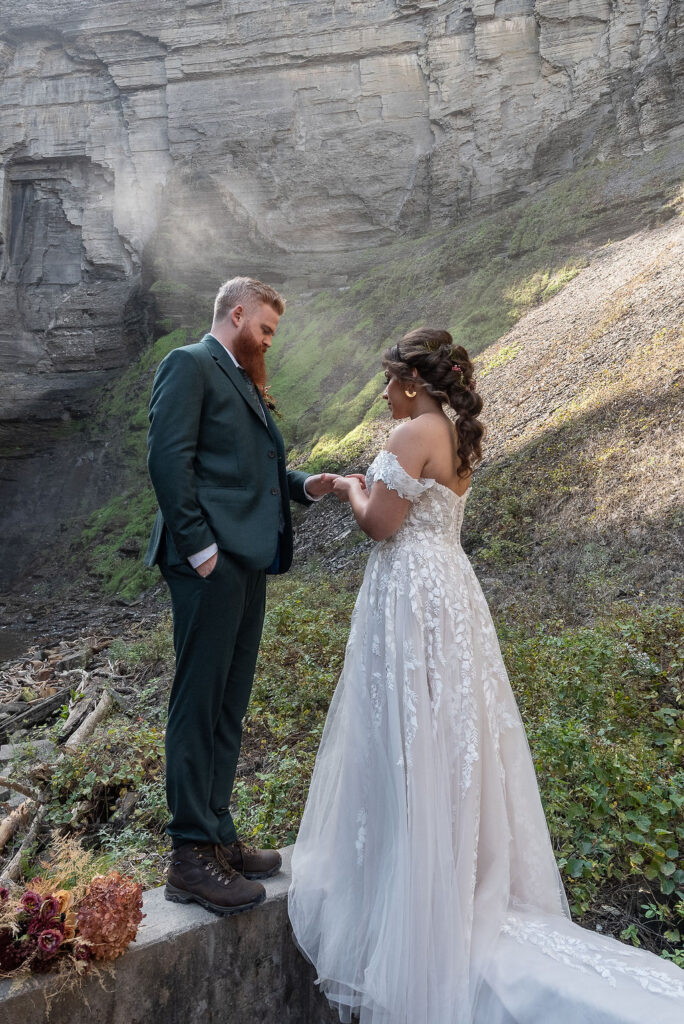 cute couple at their dream elopement