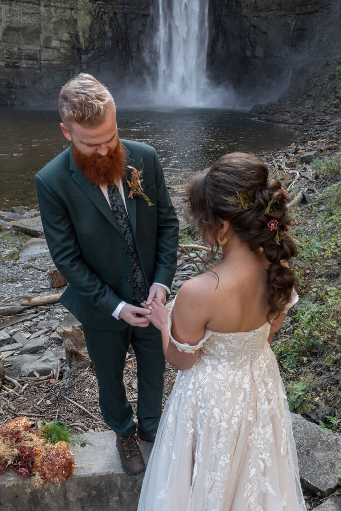 happy couple at their dream NY adventurous elopement