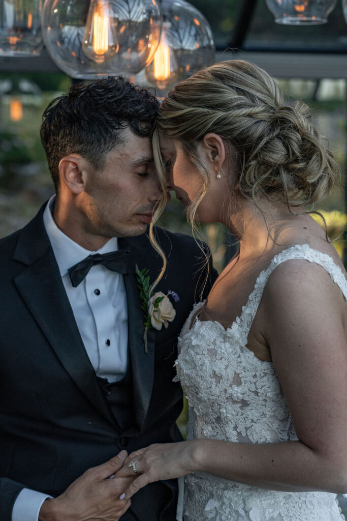 Picture of the newly married couple at their dream bridal portraits